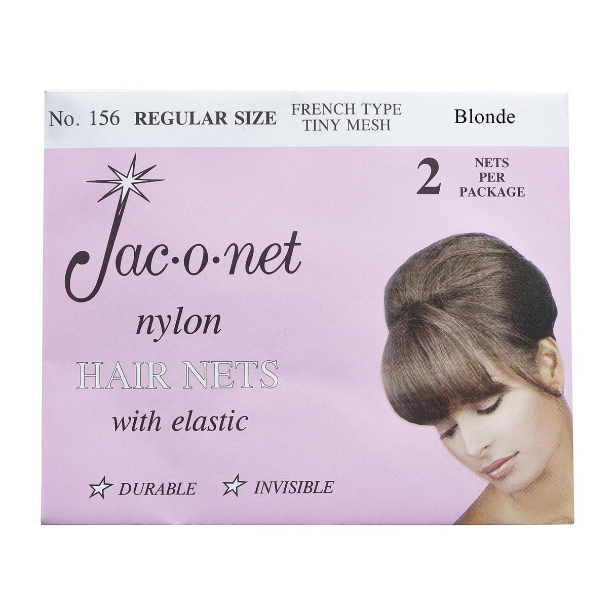 Jac-O-Net French Type, Tiny Mesh Hair Net-Regular Size 12 Pack