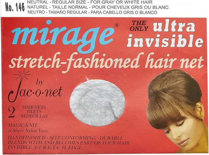 Jac-O-Net Hair Net Mirage Ultra-Invisible 12 Pack