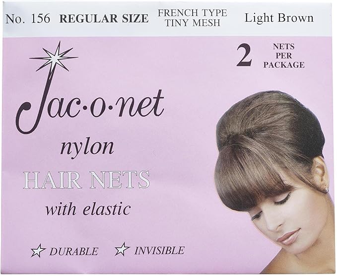 Jac-O-Net French Type, Tiny Mesh Hair Net-Regular Size 12 Pack