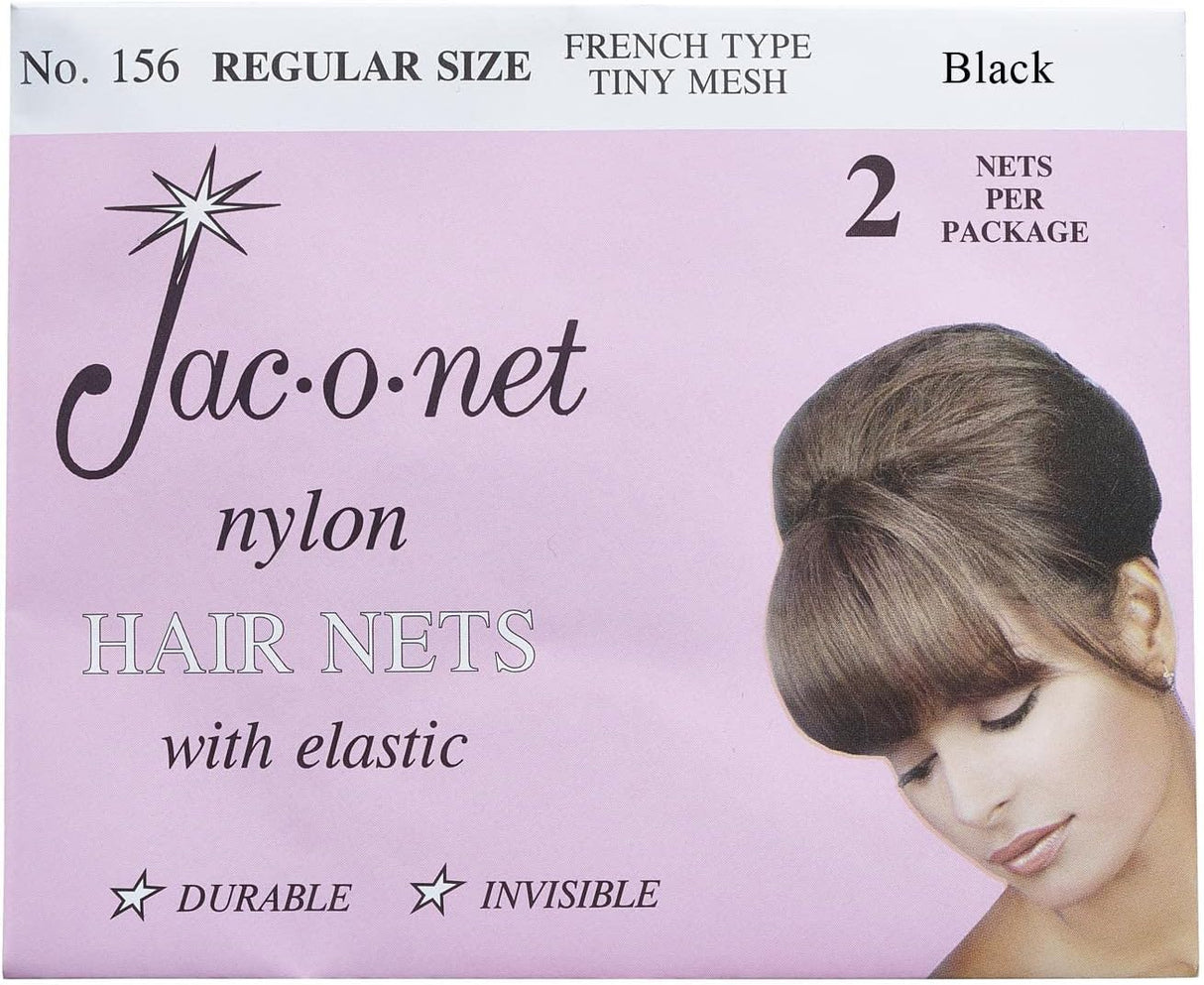 Jac-O-Net French Type, Tiny Mesh Hair Net-Regular Size 12 Pack
