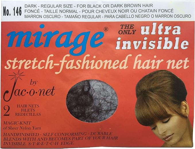 Jac-O-Net Hair Net Mirage Ultra-Invisible 12 Pack