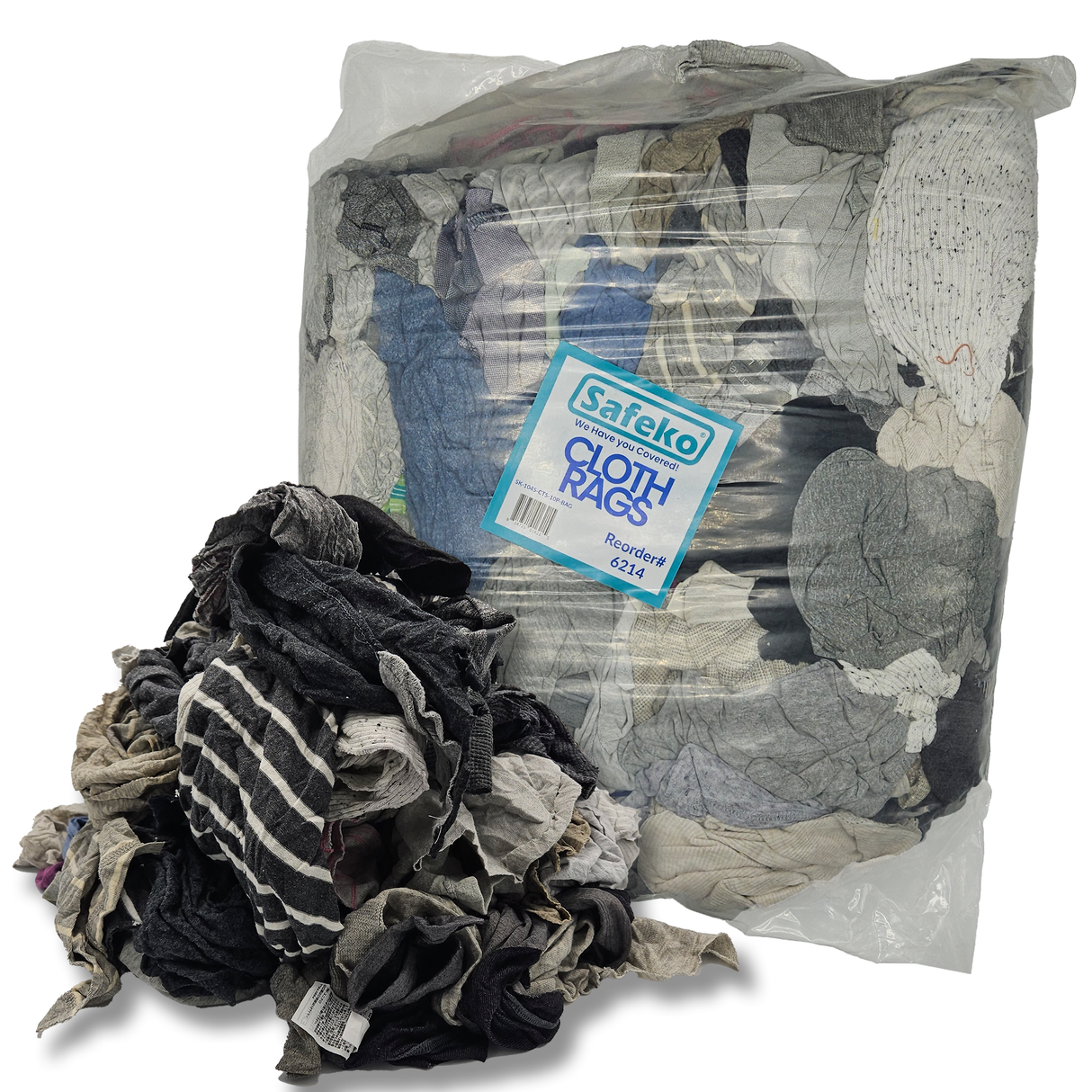 Safeko - Colored T-Shirts Cloth Rags - 10 LBS Bag