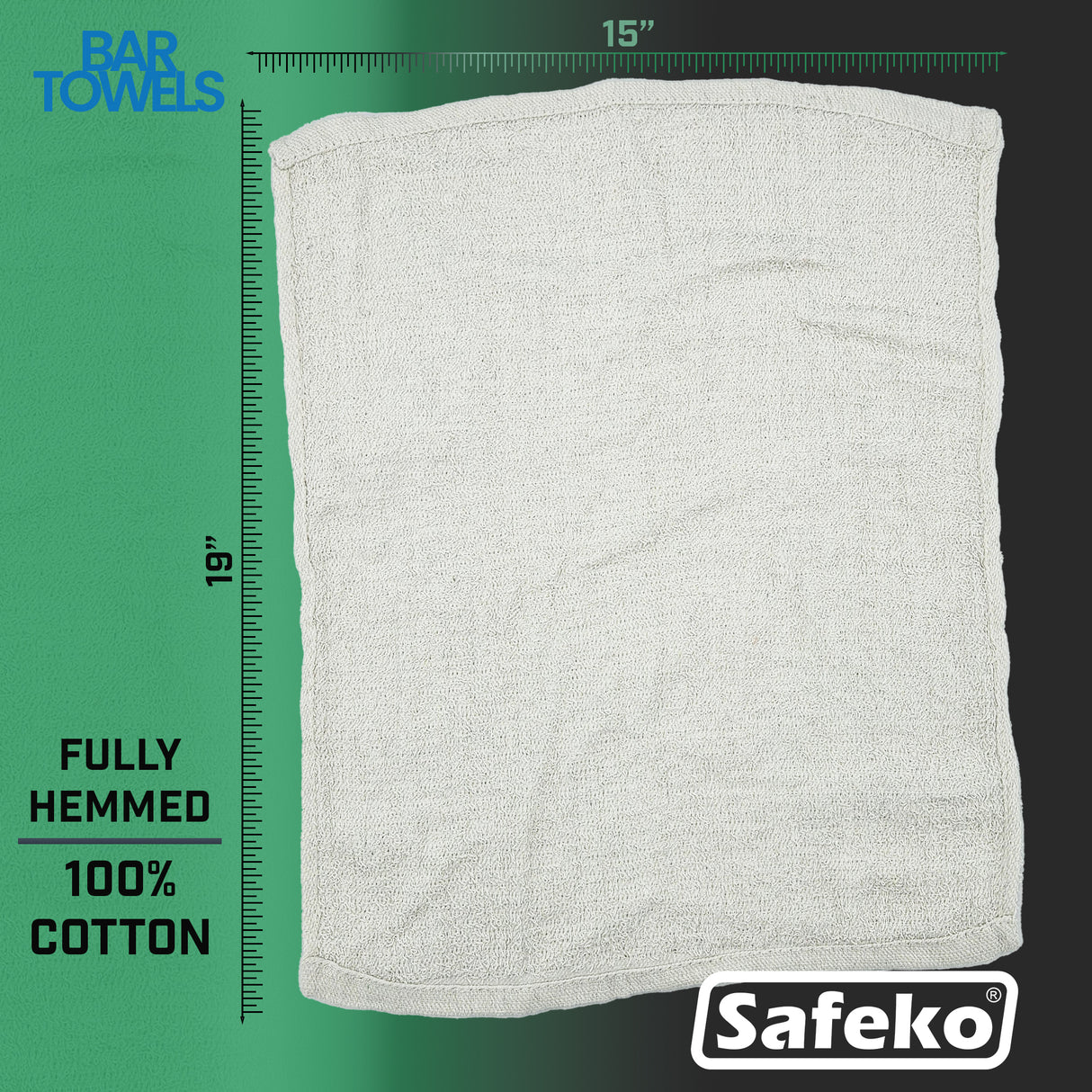 Safeko - Cotton Terry Bar Towel - 5 LBS CASE - 16*19