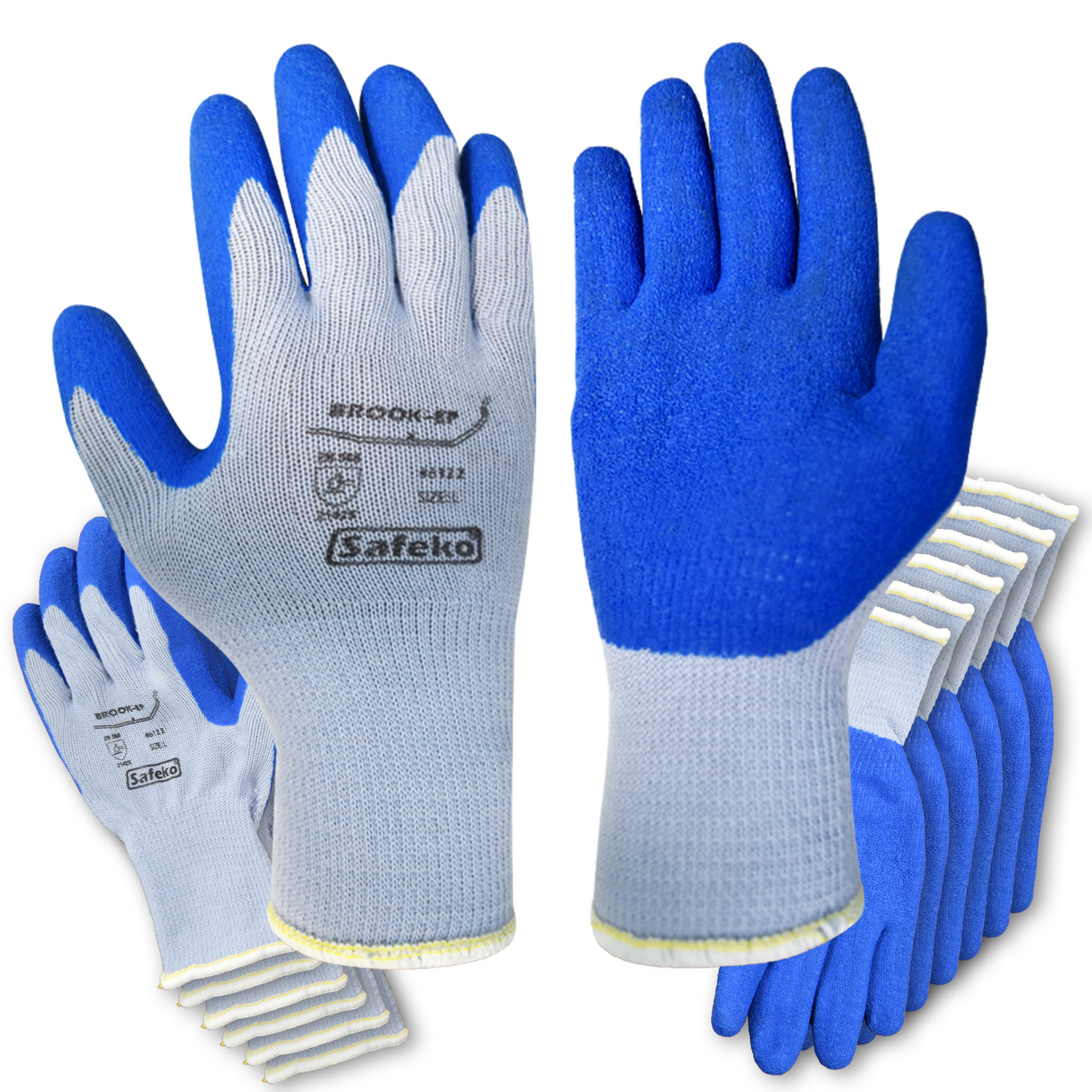 BROOK™EP - Crinkled Latex Palm Coated Gloves