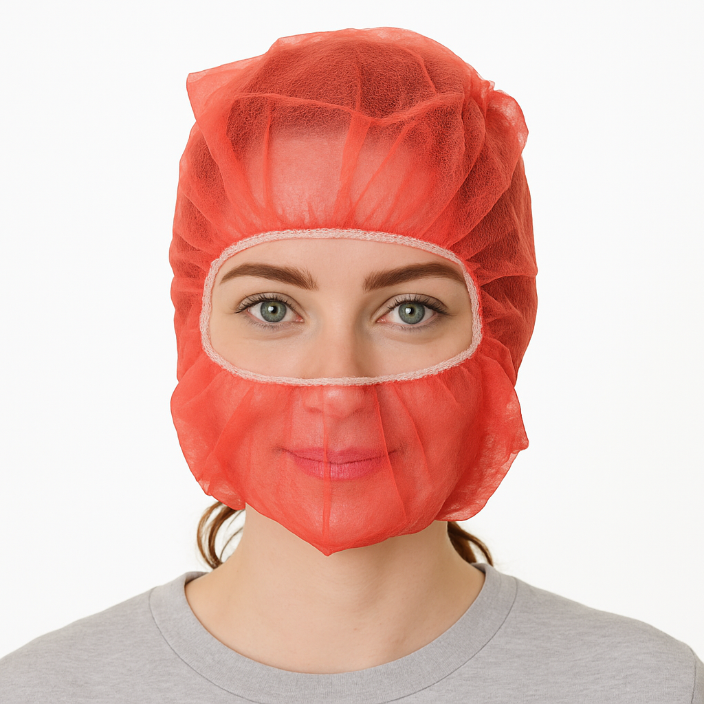 SAFEKO Disposable Non-Woven Hood – Full Head Coverage, Lightweight & Breathable