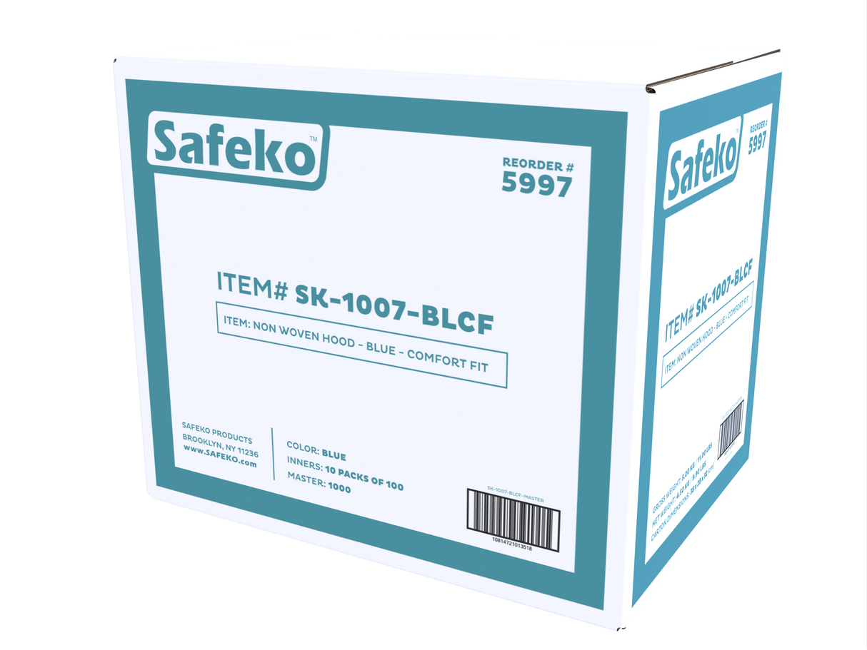 SAFEKO Disposable Non-Woven Hood – Full Head Coverage, Lightweight & Breathable
