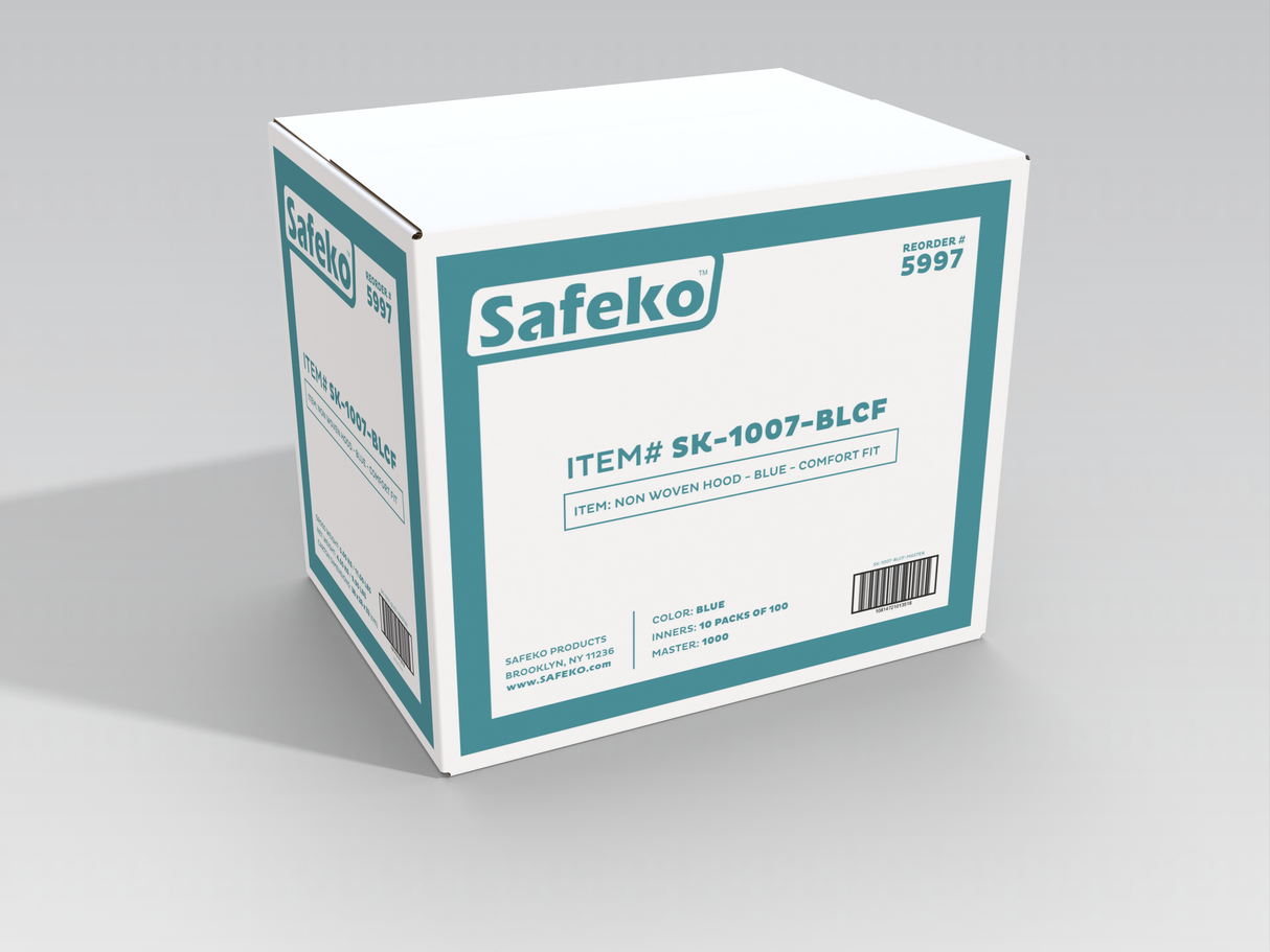 SAFEKO Disposable Non-Woven Hood – Full Head Coverage, Lightweight & Breathable