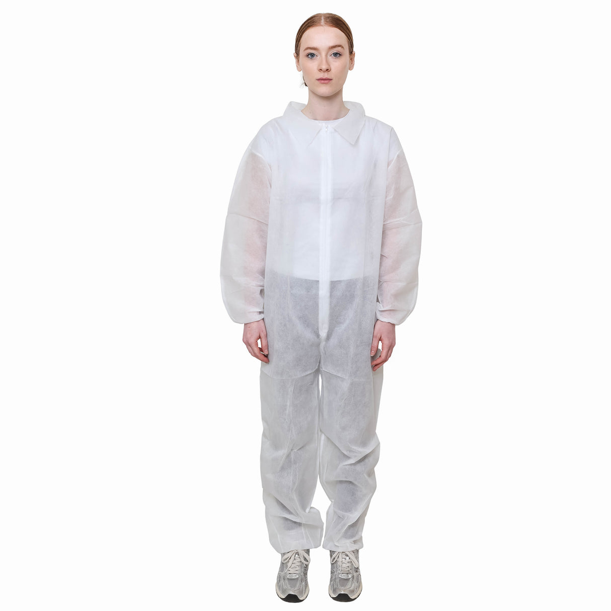 SAFEKO® Disposable Polypropylene Coverall – 30 GSM Lightweight – Elastic Fit – White