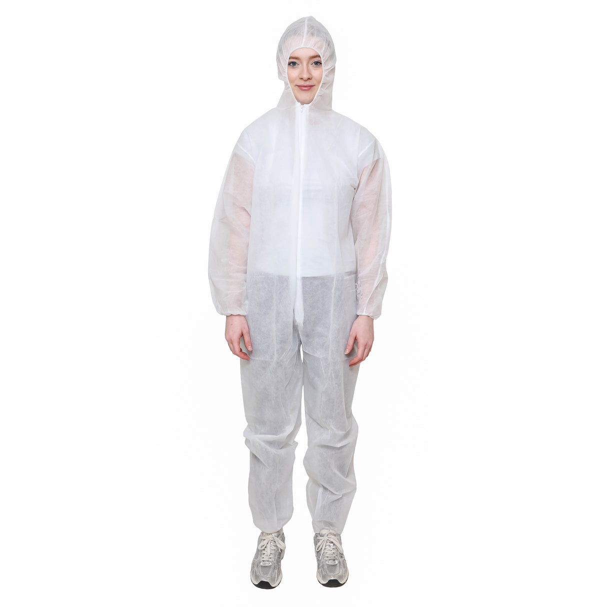 SAFEKO® Disposable Polypropylene Coverall – 30 GSM Lightweight – Elastic Fit – White
