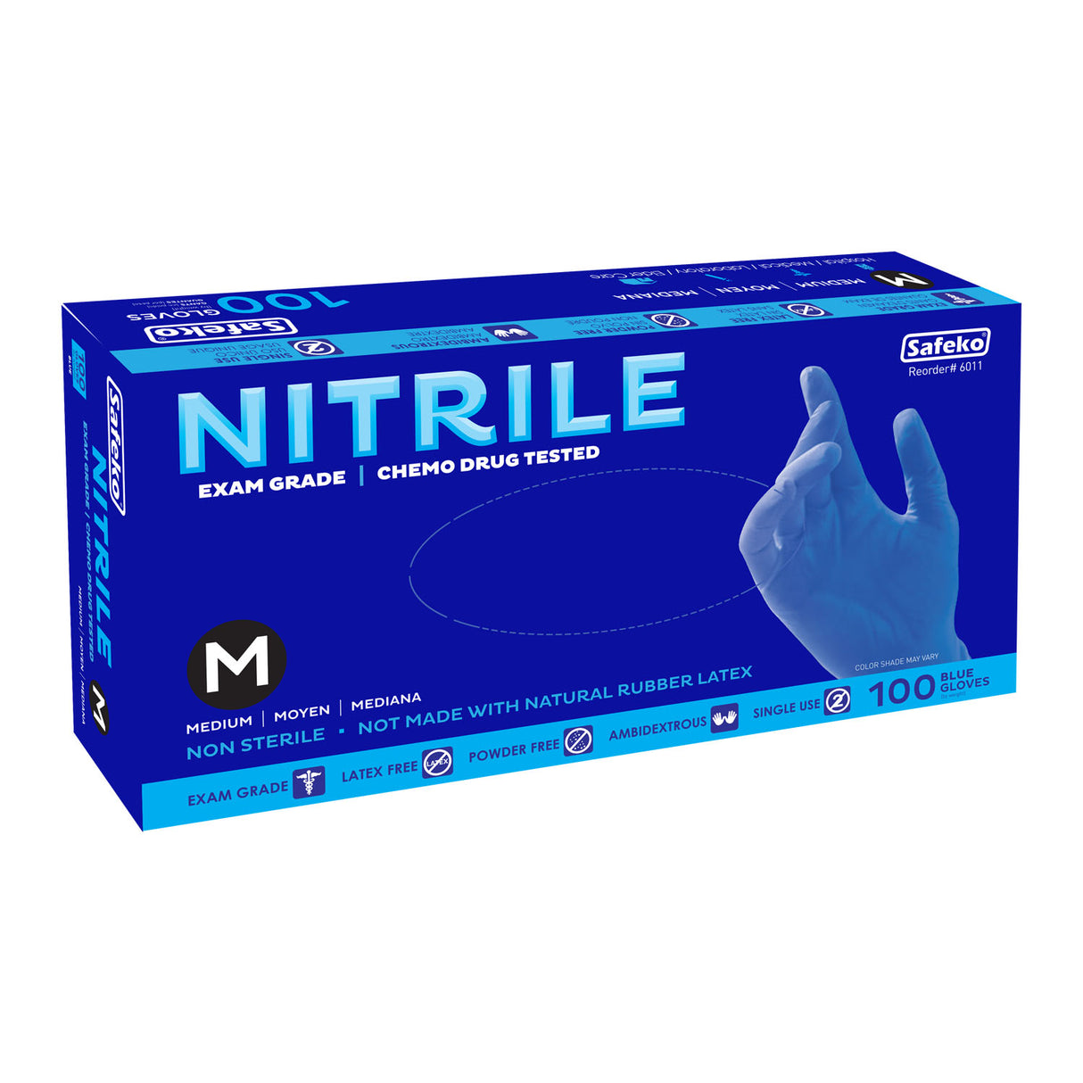 Safeko - Nitrile Examination Glove - 3 Mil, lightweight