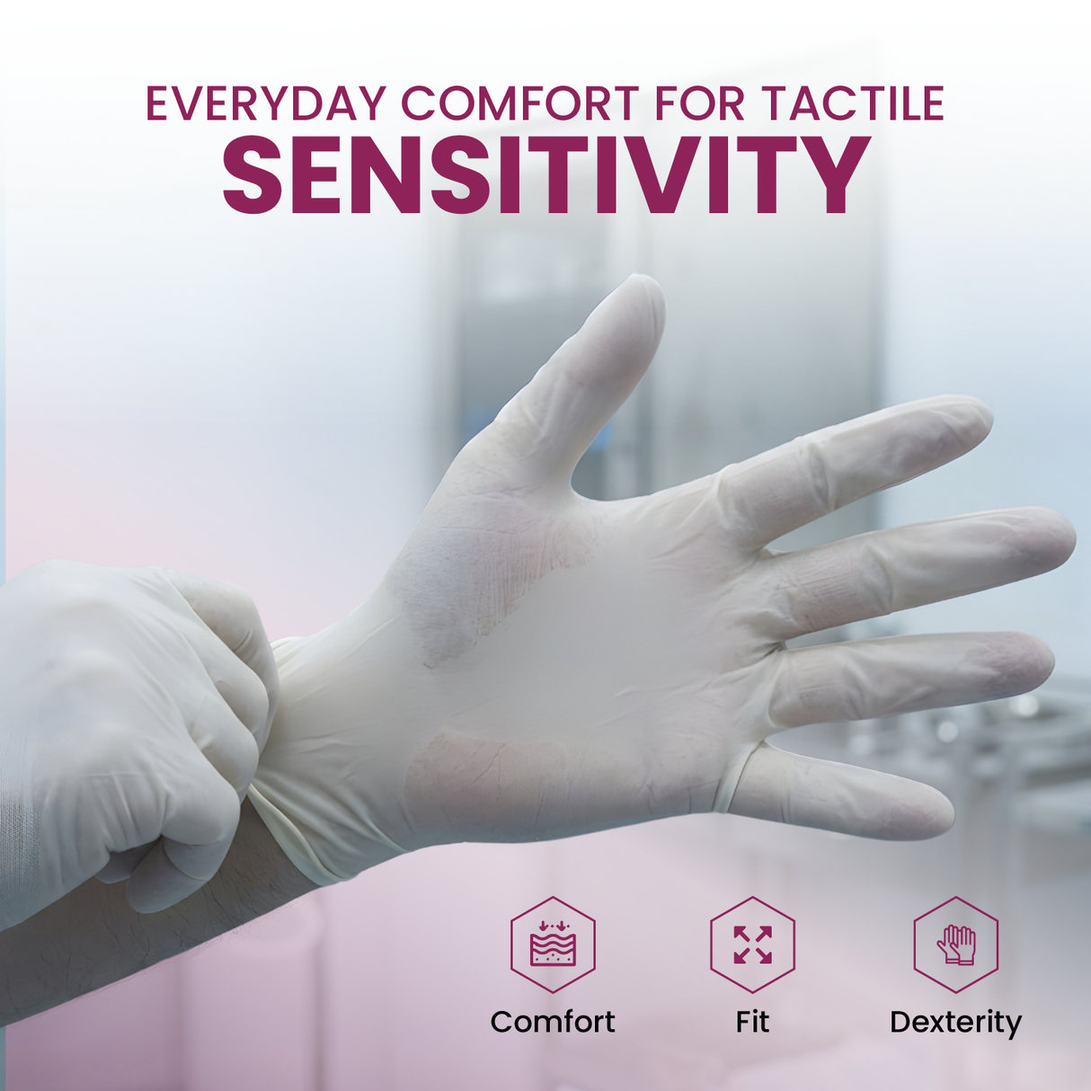 SAFEKO Latex Exam Gloves – Powder-Free Disposable Gloves, Natural Color, Flexible Fit for Food Service, Cleaning, Medical & General Use