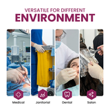 SAFEKO Latex Exam Gloves – Powder-Free Disposable Gloves, Natural Color, Flexible Fit for Food Service, Cleaning, Medical & General Use