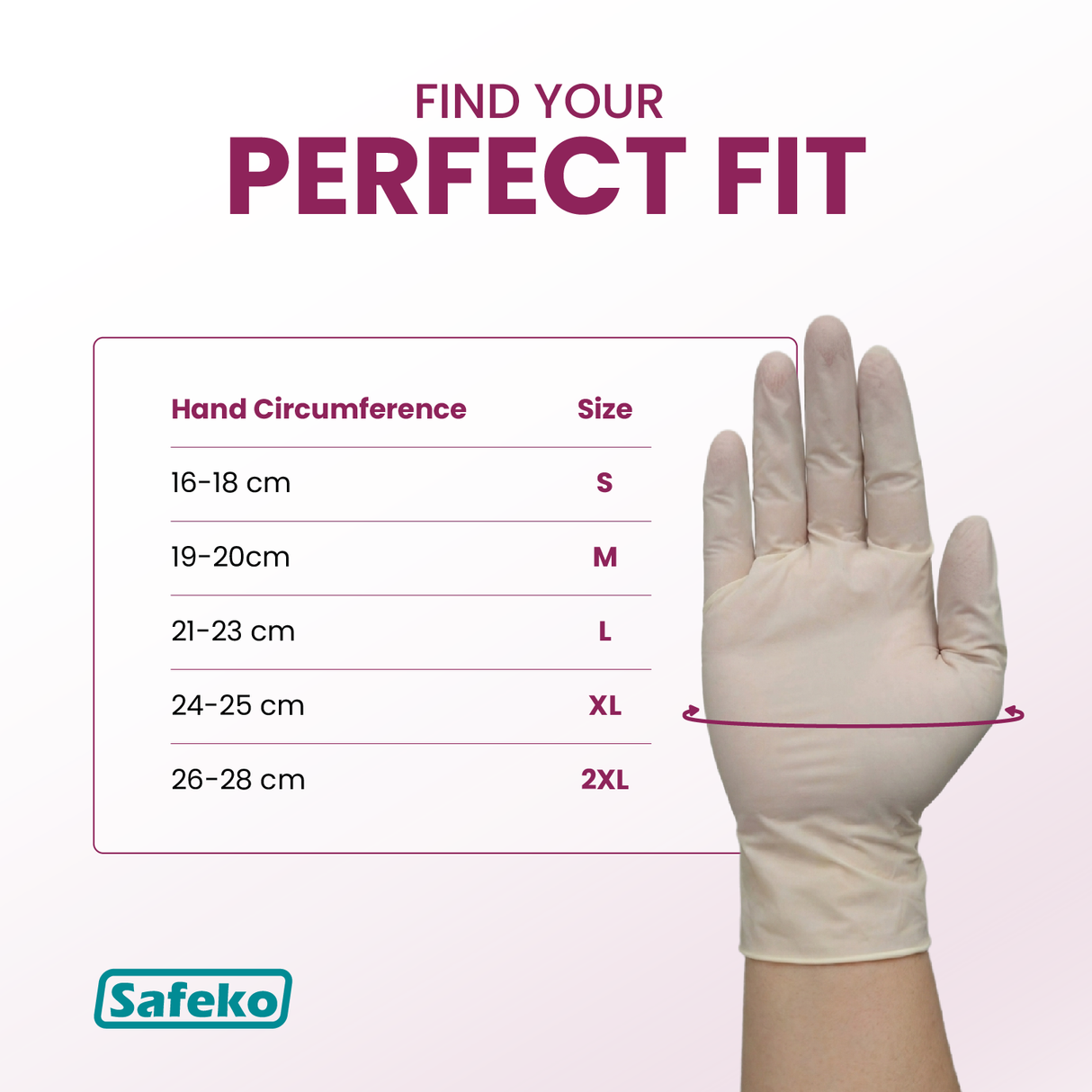 SAFEKO Latex Exam Gloves – Powder-Free Disposable Gloves, Natural Color, Flexible Fit for Food Service, Cleaning, Medical & General Use