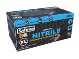 Safeko 8 Mil Diamond Textured Grip Nitrile Gloves – Heavy Duty Industrial Disposable Gloves, Powder Free, Latex Free