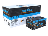 Safeko 8 Mil Diamond Textured Grip Nitrile Gloves – Heavy Duty Industrial Disposable Gloves, Powder Free, Latex Free