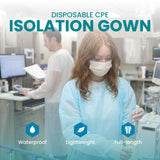 Disposable Isolation Gowns with Thumb Loops