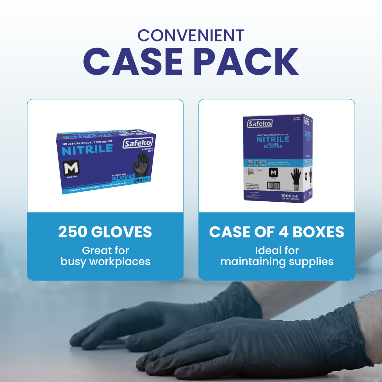 Disposable Nitrile Gloves, 2 Mil