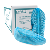 Safeko - Shoe Cover - Anti-Skid with sole elastic - Blue - Black - 35GSM