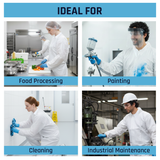 SAFEKO Microporous Disposable Coveralls – White Protective Suit with Elastic Wrists, Ankles & Hood