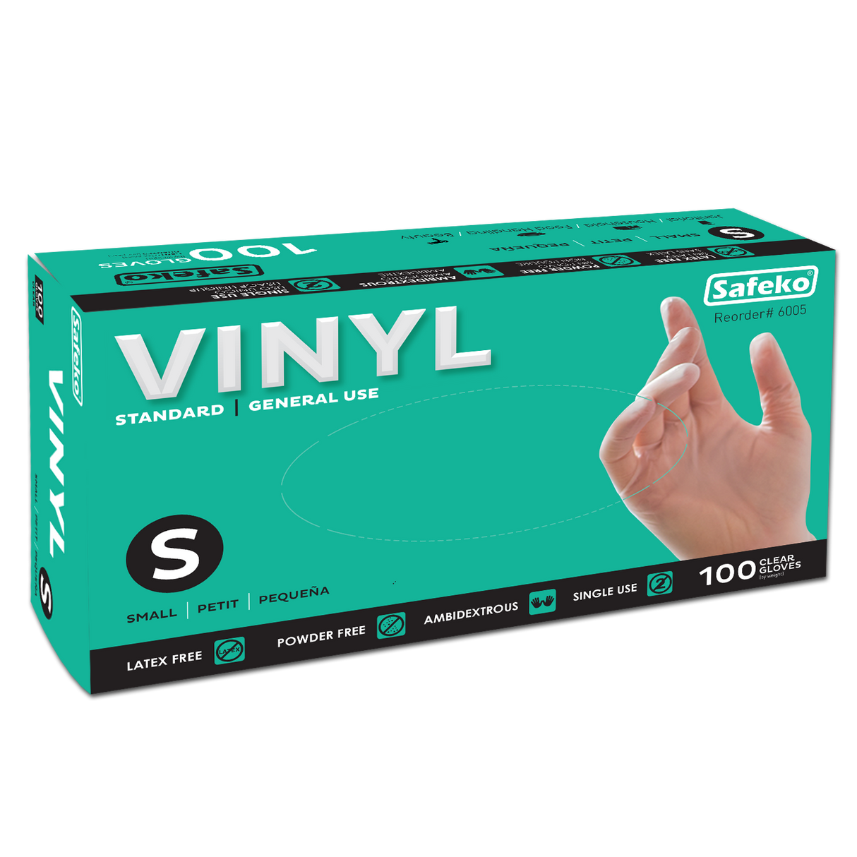 Safeko - Vinyl Industrial Glove - Powder Free - 4.0G