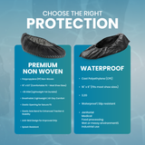Safeko - Shoe Cover - Anti-Skid with sole elastic - Blue - Black - 35GSM