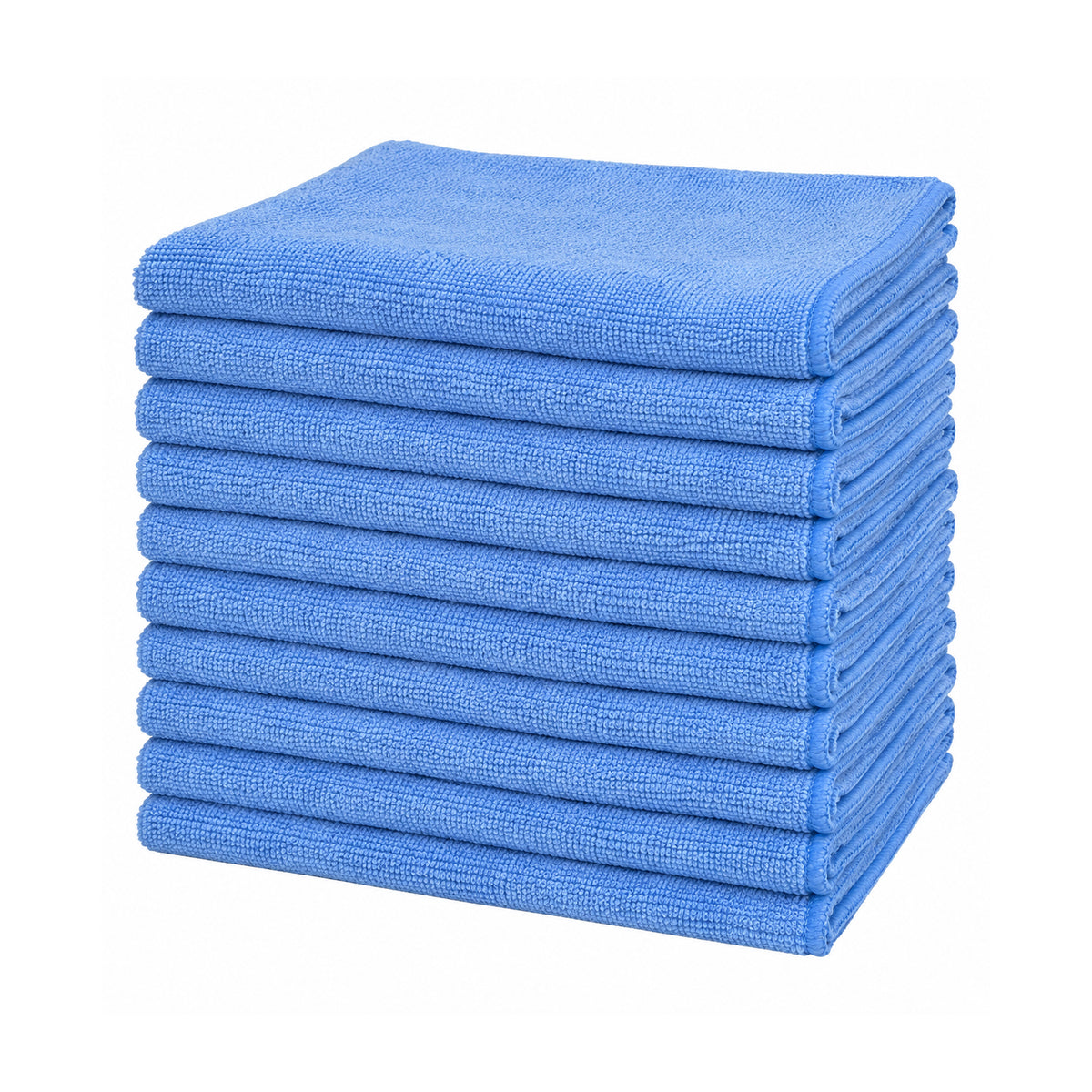 Microfiber Cleaning Towels – 300 GSM, Low-Lint, 16 x 16 Inch, 12 Pack
