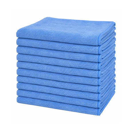 Microfiber Cleaning Towels – 300 GSM, Low-Lint, 16 x 16 Inch, 12 Pack