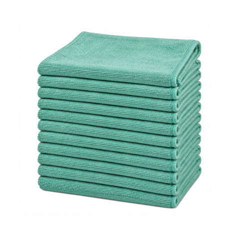 Microfiber Cleaning Towels – 300 GSM, Low-Lint, 16 x 16 Inch, 12 Pack