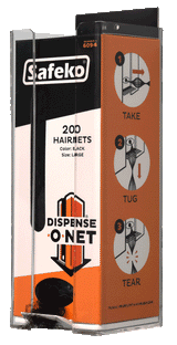 Safeko - Dispense-O-Net Lightweight Hairnets Wall Mounted