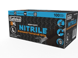 Safeko 8 Mil Diamond Textured Grip Nitrile Gloves – Heavy Duty Industrial Disposable Gloves, Powder Free, Latex Free