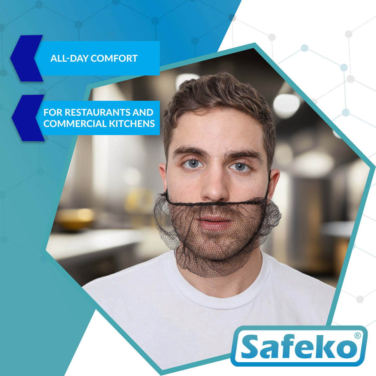 Safeko - Nylon Honeycomb Beard Net