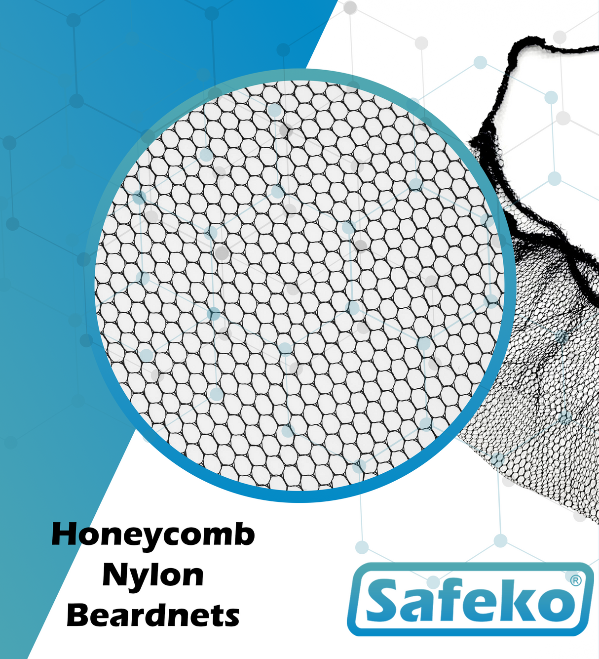 Safeko - Nylon Honeycomb Beard Net