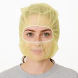SAFEKO Disposable Non-Woven Hood – Full Head Coverage, Lightweight & Breathable