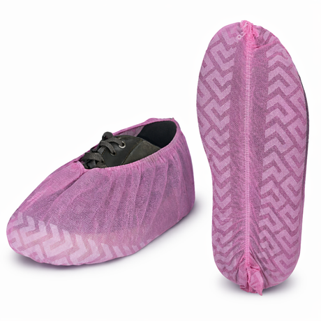 Safeko - Shoe Cover - Anti-Skid with sole elastic - Blue - Black - 35GSM